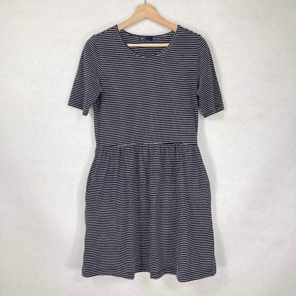 Gap Striped Knit Dress Spring Preppy School Graduation Skater Y2